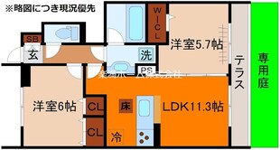 アモーレ岩倉の物件間取画像